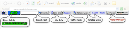 CDb Toolbar loaded with features